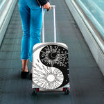 Sun And Moon Yin Yang Print Luggage Cover