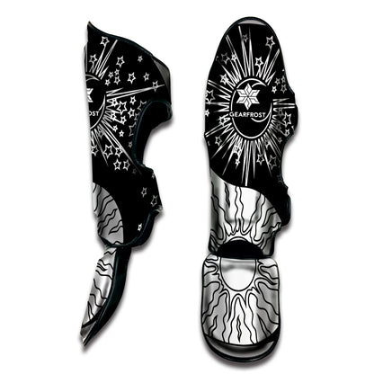 Sun And Moon Yin Yang Print Muay Thai Shin Guard