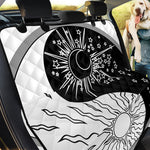 Sun And Moon Yin Yang Print Pet Car Back Seat Cover