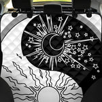 Sun And Moon Yin Yang Print Pet Car Back Seat Cover