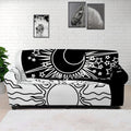 Sun And Moon Yin Yang Print Sofa Cover