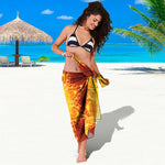 Sun Fire Kaleidoscope Print Beach Sarong Wrap