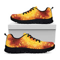 Sun Fire Kaleidoscope Print Black Running Shoes