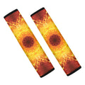 Sun Fire Kaleidoscope Print Car Seat Belt Covers