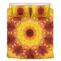 Sun Fire Kaleidoscope Print Duvet Cover Bedding Set