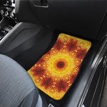 Sun Fire Kaleidoscope Print Front Car Floor Mats