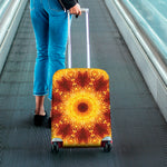 Sun Fire Kaleidoscope Print Luggage Cover