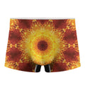 Sun Fire Kaleidoscope Print Men's Boxer Briefs