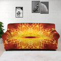 Sun Fire Kaleidoscope Print Sofa Cover