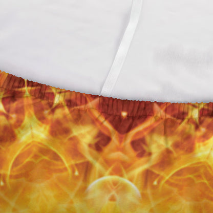 Sun Fire Kaleidoscope Print Sofa Cover