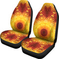 Sun Fire Kaleidoscope Print Universal Fit Car Seat Covers