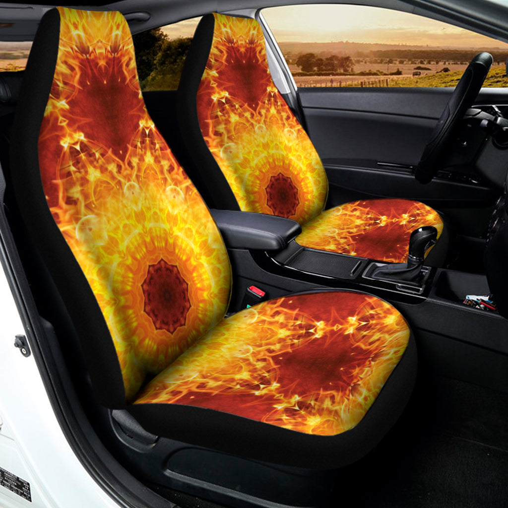 Sun Fire Kaleidoscope Print Universal Fit Car Seat Covers