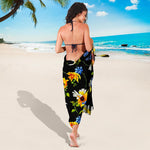 Sunflower Chamomile Pattern Print Beach Sarong Wrap