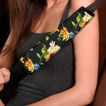 Sunflower Chamomile Pattern Print Car Seat Belt Covers