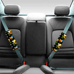 Sunflower Chamomile Pattern Print Car Seat Belt Covers