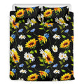 Sunflower Chamomile Pattern Print Duvet Cover Bedding Set