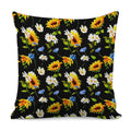 Sunflower Chamomile Pattern Print Pillow Cover