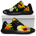 Sunflower Chamomile Pattern Print Walking Shoes