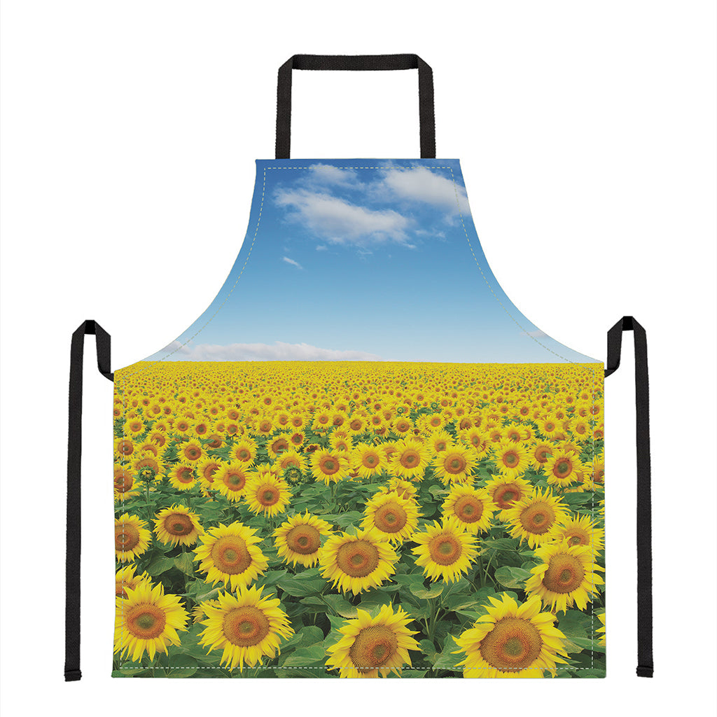 Sunflower Field Print Apron