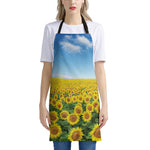 Sunflower Field Print Apron