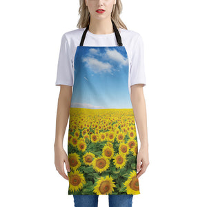 Sunflower Field Print Apron