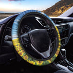Sunflower Field Print Car Steering Wheel Cover