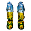 Sunflower Field Print Muay Thai Shin Guards
