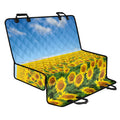 Sunflower Field Print Pet Car Back Seat Cover