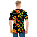 Sunflower Floral Pattern Print Men's T-Shirt