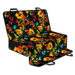 Sunflower Floral Pattern Print Pet Car Back Seat Cover