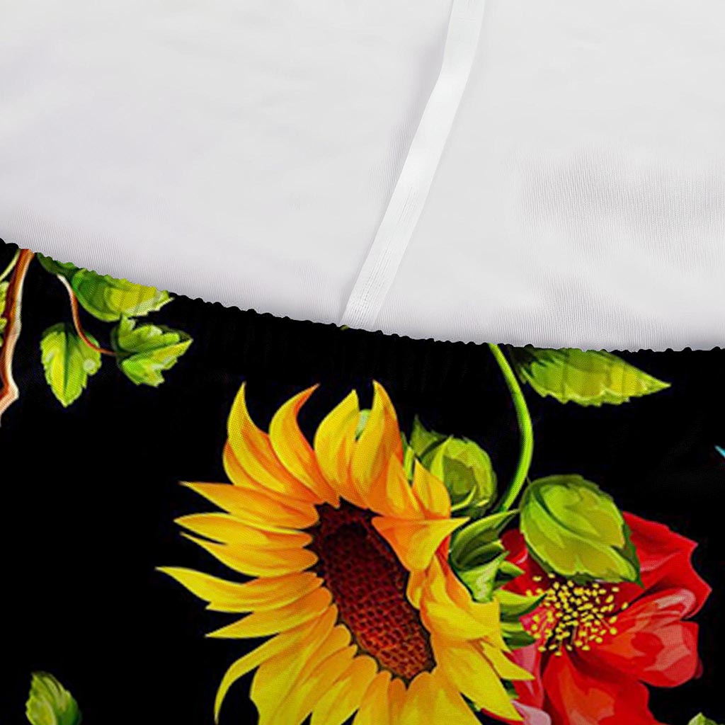 Sunflower Floral Pattern Print Sofa Cover