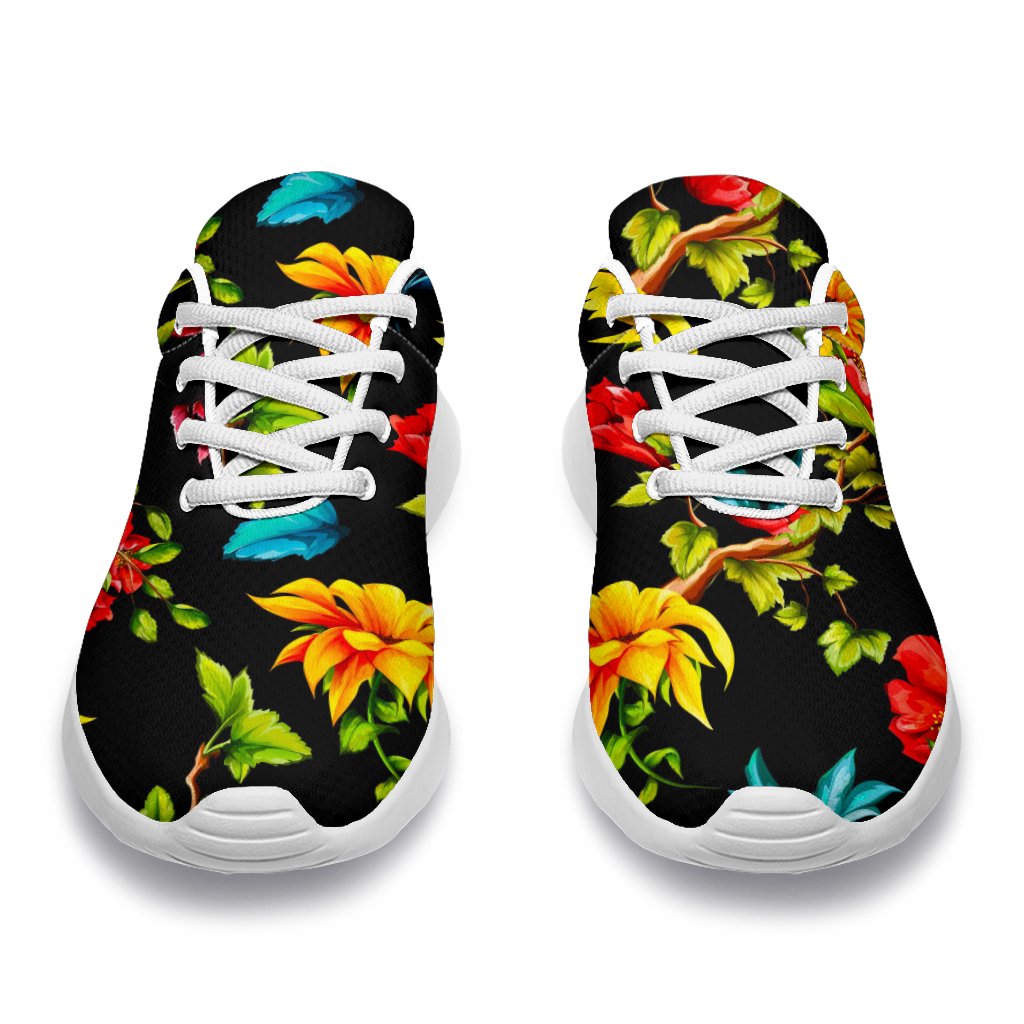 Sunflower Floral Pattern Print Sport Shoes GearFrost