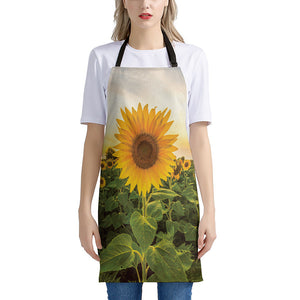 Sunflower Landscape Print Apron