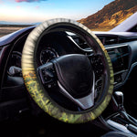 Sunflower Landscape Print Car Steering Wheel Cover