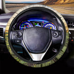 Sunflower Landscape Print Car Steering Wheel Cover