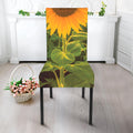 Sunflower Landscape Print Dining Chair Slipcover