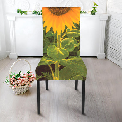 Sunflower Landscape Print Dining Chair Slipcover