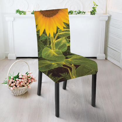 Sunflower Landscape Print Dining Chair Slipcover