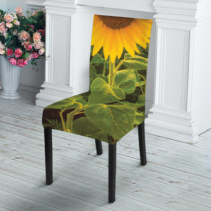 Sunflower Landscape Print Dining Chair Slipcover
