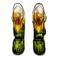 Sunflower Landscape Print Muay Thai Shin Guards