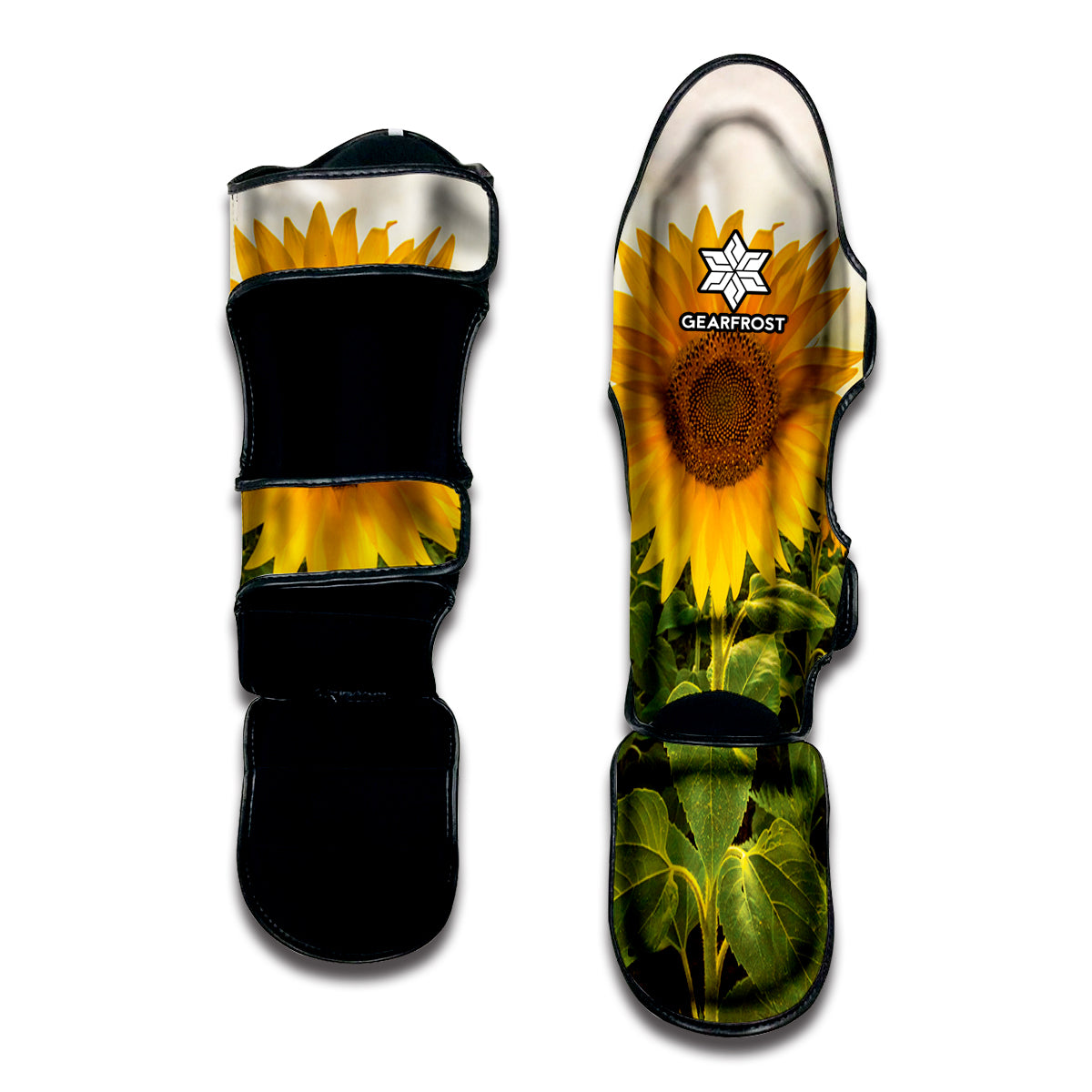 Sunflower Landscape Print Muay Thai Shin Guard