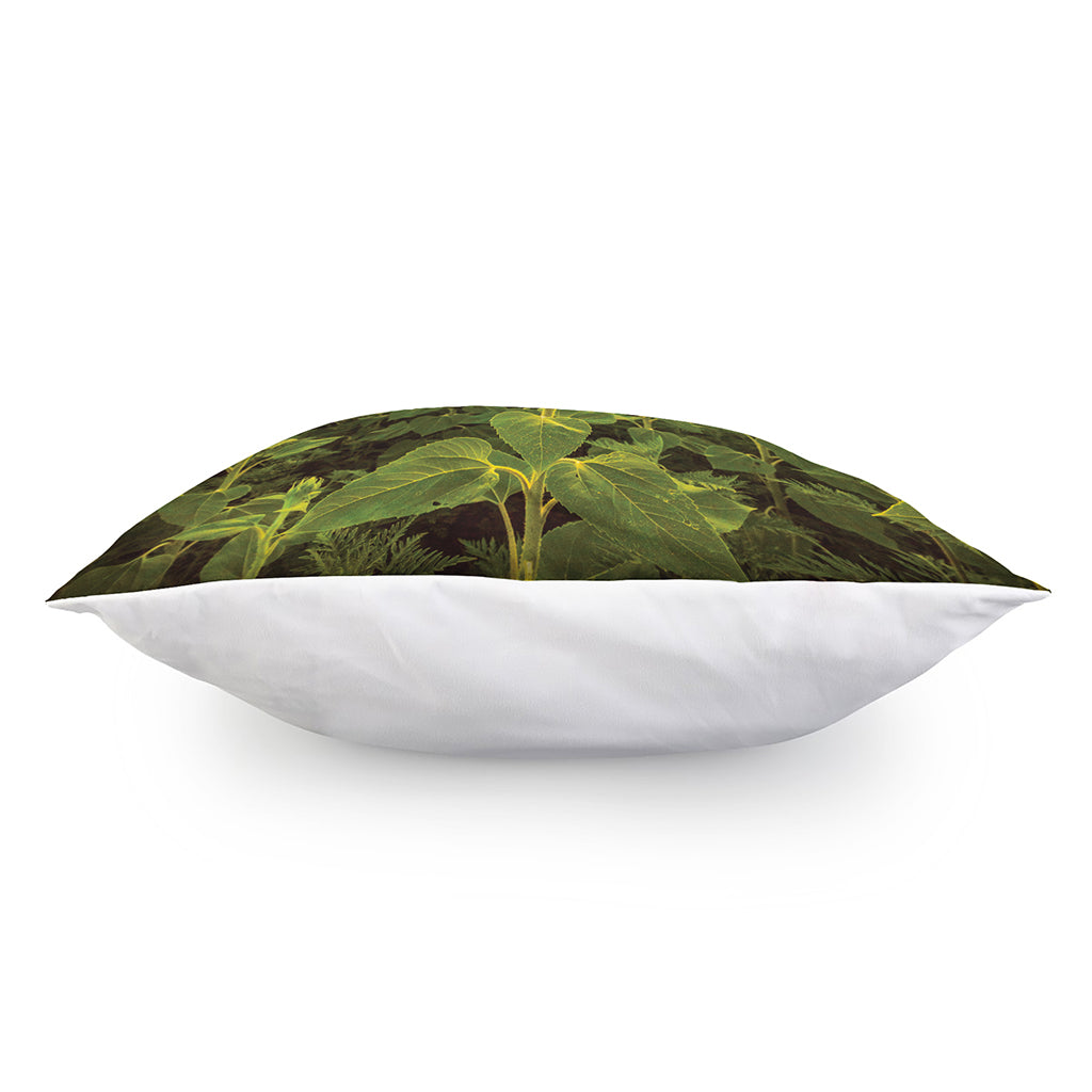 Sunflower Landscape Print Pillow Cover
