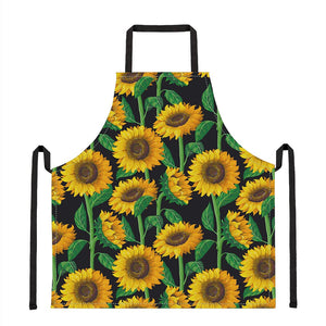 Sunflower Pattern Print Apron