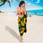 Sunflower Pattern Print Beach Sarong Wrap