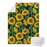 Sunflower Pattern Print Blanket
