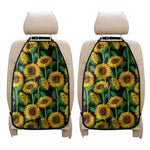 Sunflower Pattern Print Car Seat Organizers