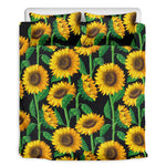 Sunflower Pattern Print Duvet Cover Bedding Set