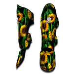 Sunflower Pattern Print Muay Thai Shin Guard