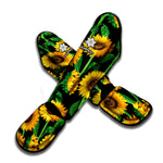 Sunflower Pattern Print Muay Thai Shin Guard