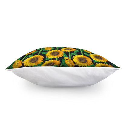 Sunflower Pattern Print Pillow Cover